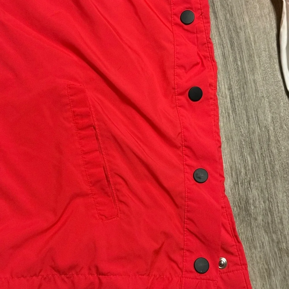 PINK‎ Victoria's Secret Hooded Windbreaker Jacket Neon Pink White Logo Snap XS